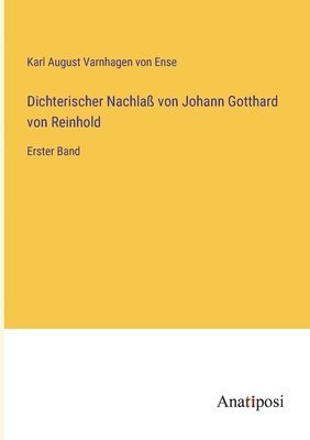 bokomslag Dichterischer Nachla von Johann Gotthard von Reinhold