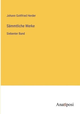 bokomslag Smmtliche Werke