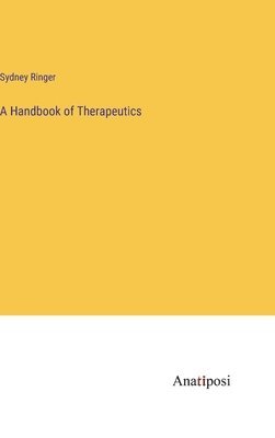 bokomslag Handbook of Therapeutics