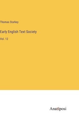 bokomslag Early English Text Society