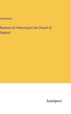 bokomslag Reasons for Returning to the Church of England