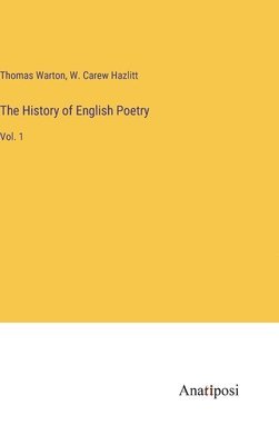 bokomslag History of English Poetry