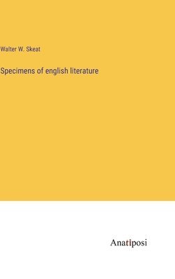 Specimens of english literature 1