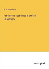 bokomslag Henderson's Test Words in English Orthography