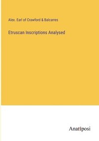 bokomslag Etruscan Inscriptions Analysed