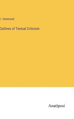 bokomslag Outlines of Textual Criticism