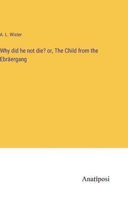 bokomslag Why did he not die? or, The Child from the Ebräergang