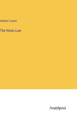 bokomslag The Hindu Law