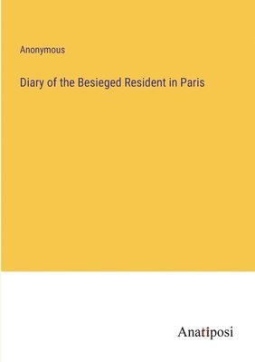 bokomslag Diary of the Besieged Resident in Paris