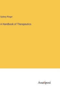 bokomslag Handbook of Therapeutics
