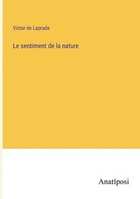 bokomslag sentiment de la nature