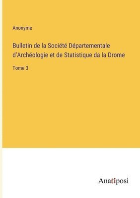 bokomslag Bulletin de la Societe Departementale d'Archeologie et de Statistique da la Drome