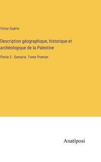 bokomslag Description gographique, historique et archologique de la Palestine