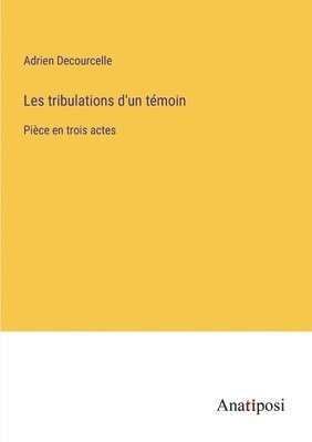 bokomslag Les tribulations d'un témoin