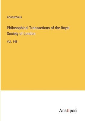 bokomslag Philosophical Transactions of the Royal Society of London