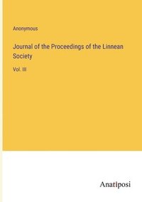 bokomslag Journal of the Proceedings of the Linnean Society