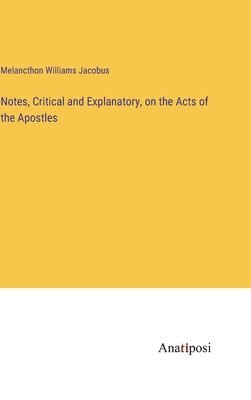 bokomslag Notes, Critical and Explanatory, on the Acts of the Apostles