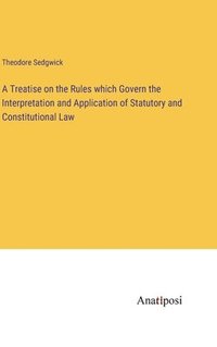 bokomslag A Treatise on the Rules which Govern the Interpretation and Application of Statutory and Constitutional Law