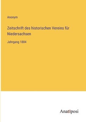 bokomslag Zeitschrift des historischen Vereins fur Niedersachsen