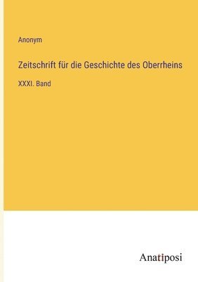 bokomslag Zeitschrift fur die Geschichte des Oberrheins