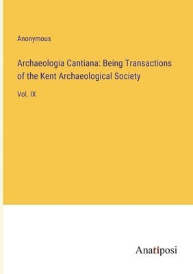 bokomslag Archaeologia Cantiana