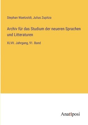 bokomslag Archiv fur das Studium der neueren Sprachen und Litteraturen