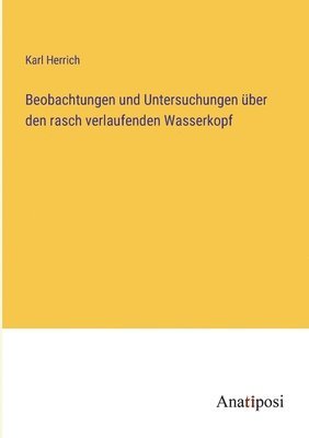 bokomslag Beobachtungen und Untersuchungen über den rasch verlaufenden Wasserkopf