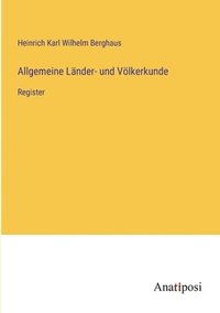 bokomslag Allgemeine Länder- und Völkerkunde
