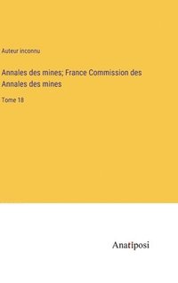 bokomslag Annales des mines; France Commission des Annales des mines