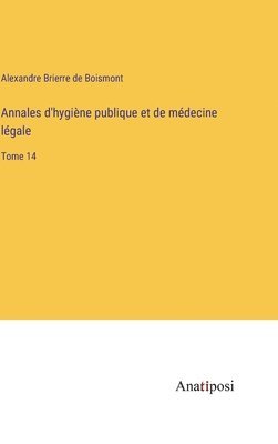 bokomslag Annales d'hygine publique et de mdecine lgale