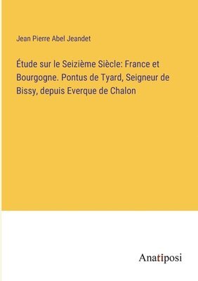 bokomslag Étude sur le Seizième Siècle