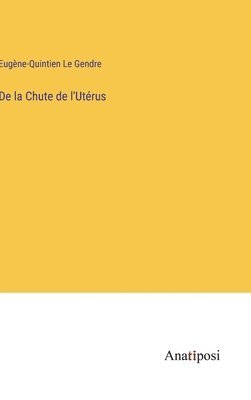 bokomslag De la Chute de l'Utérus