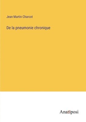 bokomslag De la pneumonie chronique