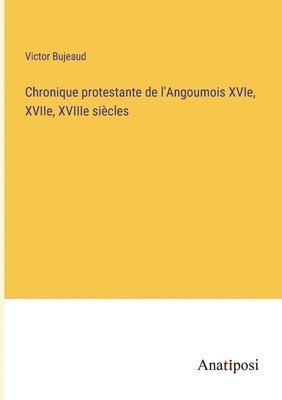 bokomslag Chronique protestante de l'Angoumois XVIe, XVIIe, XVIIIe sicles