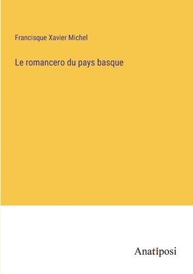 bokomslag romancero du pays basque