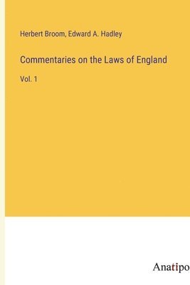 Commentaries on the Laws of England 1