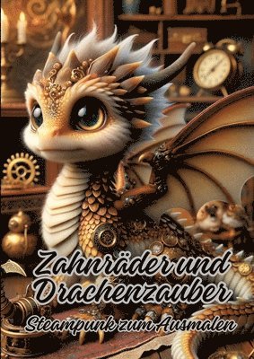 bokomslag Zahnräder und Drachenzauber: Steampunk zum Ausmalen