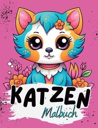 bokomslag Malbuch Katze: Katzen Malbuch mit wunderschönen Vorlagen im Cartoon Stil. Katzenmalbuch. Katzen Malbuch.