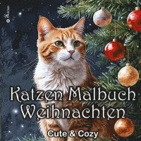 bokomslag Katzen Malbuch Weihnachten - Katzenmalbuch Weihnachten - Süße Katzen Vintage Katzenwelt