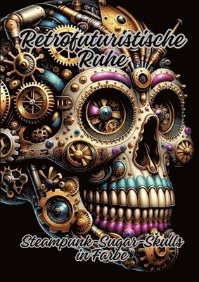 Retrofuturistische Ruhe: Steampunk-Sugar-Skulls in Farbe 1