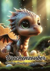 bokomslag Drachenzauber: Niedliche Drachen zum Ausmalen