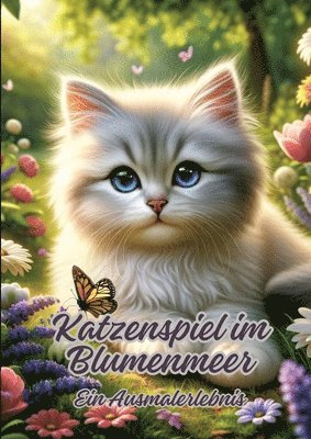 Katzenspiel im Blumenmeer: Ein Ausmalerlebnis 1