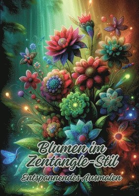 bokomslag Blumen im Zentangle-Stil: Entspannendes Ausmalen