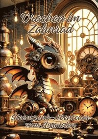 bokomslag Drachen im Zahnrad: Steampunk-Abenteuer zum Ausmalen