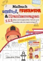 bokomslag KitaFix Malbuch Polizei, Feuerwehr und Krankenwagen