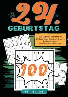 bokomslag 24. Geburtstag- Sudoku Geschenkbuch