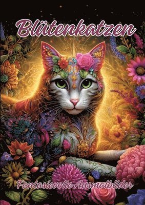 Blütenkatzen: Fantasievolle Ausmalbilder 1