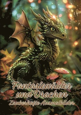 bokomslag Fantasiewälder und Drachen: Zauberhafte Ausmalbilder