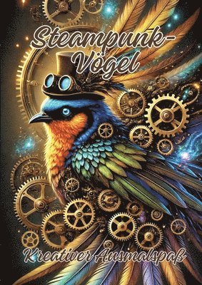 Steampunk-Vögel: Kreativer Ausmalspaß 1