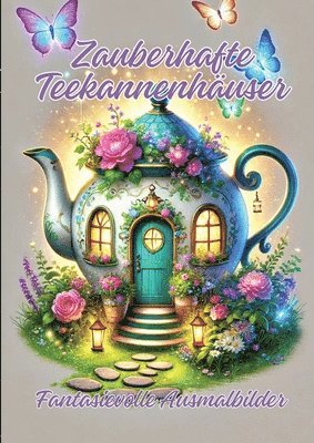 bokomslag Zauberhafte Teekannenhäuser: Fantasievolle Ausmalbilder